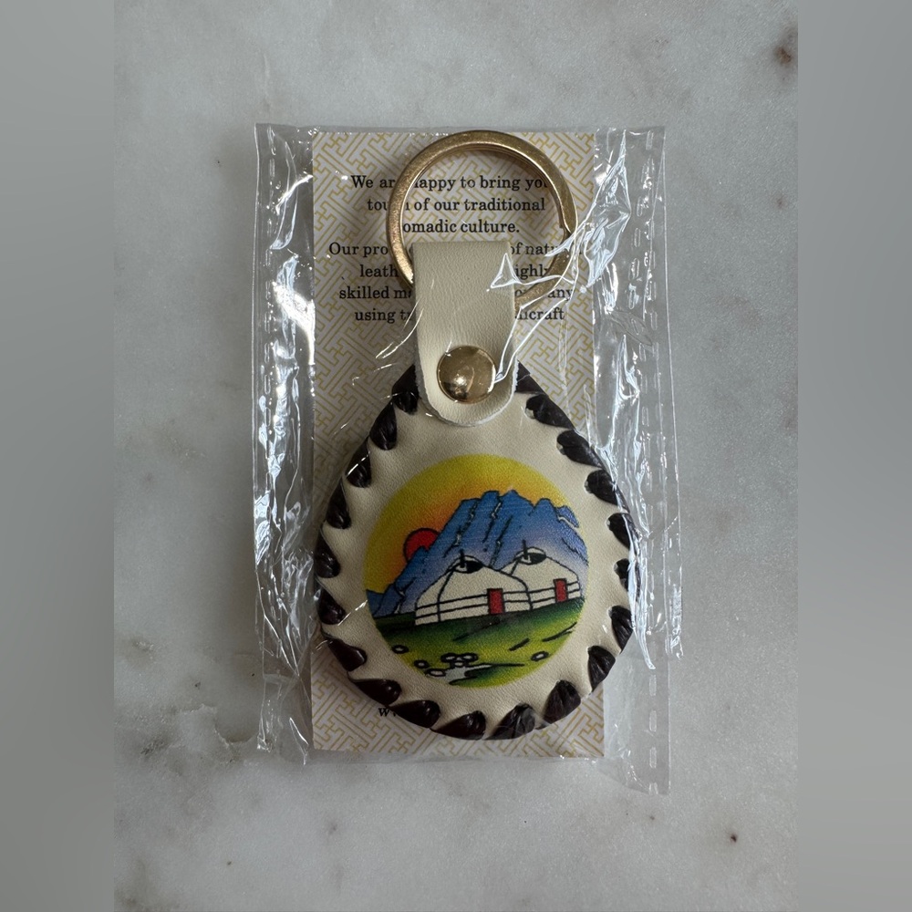 Mongolia Yurt Ger Keychain
